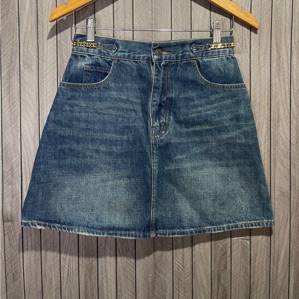 Celine Denim Mini Skirt